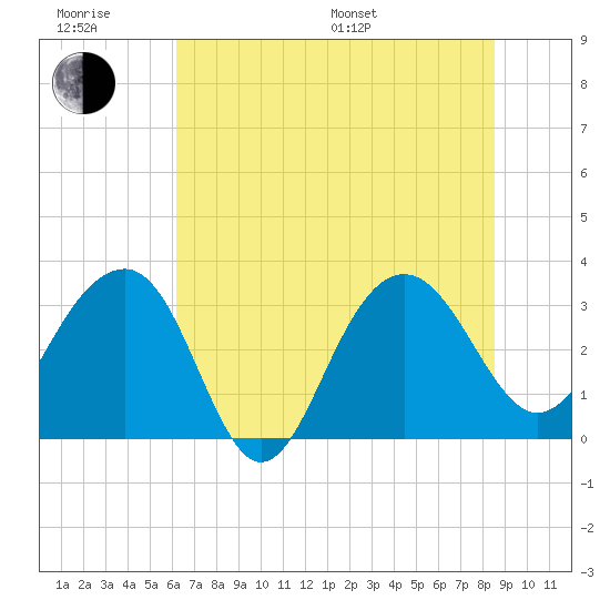 Dupont tide chart for Friday, June 28, 2024