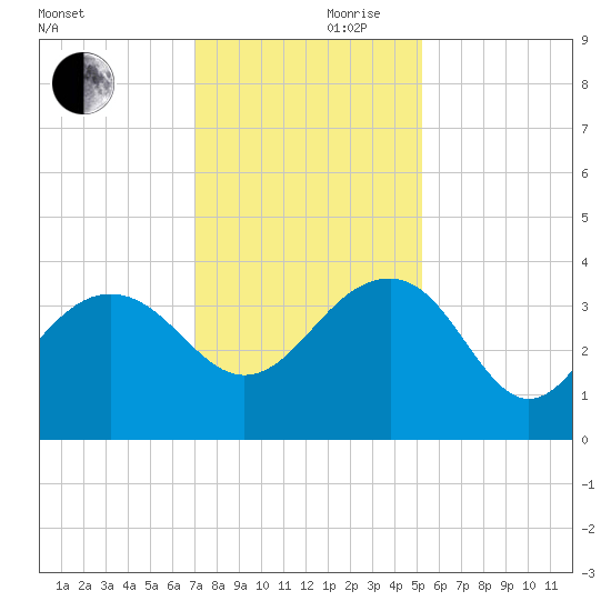 Dupont tide chart for Friday, November 28, 2025