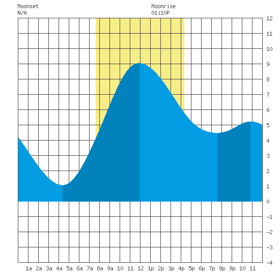 Echo Bay tide chart for Friday, November 28, 2025