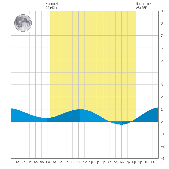Nettles Island tide chart for Friday, June 21, 2024