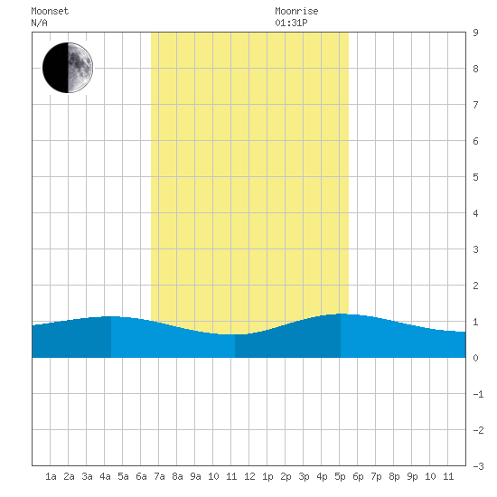 Nettles Island tide chart for Saturday, November 9, 2024