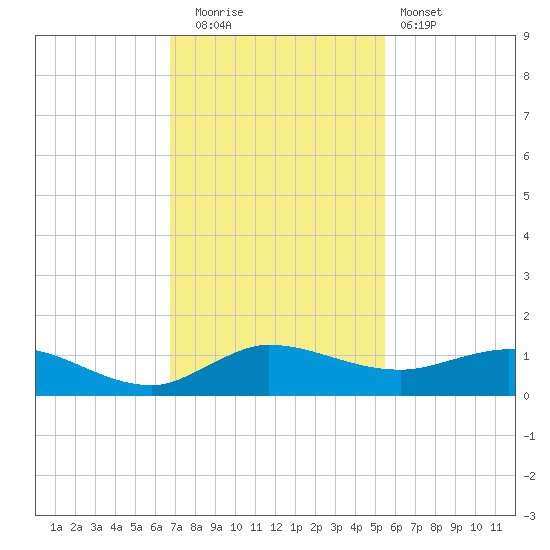 Nettles Island tide chart for Friday, November 21, 2025