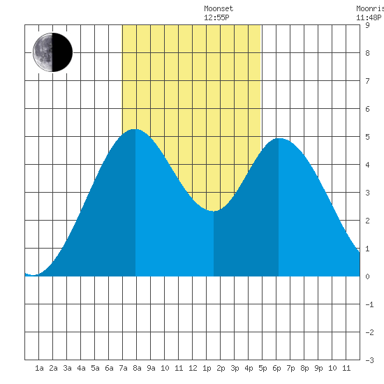 Edgerley Island tide chart for Friday, November 22, 2024