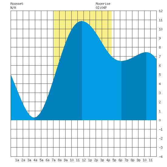 Edmonds tide chart for Saturday, November 9, 2024