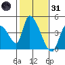 Elk River RR Bridge tide chart for Monday, January 31, 2022