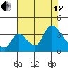 Elk River RR Bridge tide chart for Monday, August 12, 2024