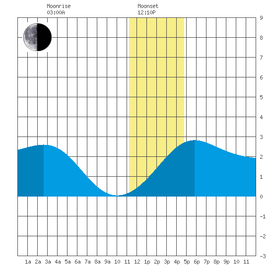 Apoon Mouth tide chart for Saturday, January 10, 2026