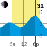 Elkhorn tide chart for Saturday, July 31, 2021