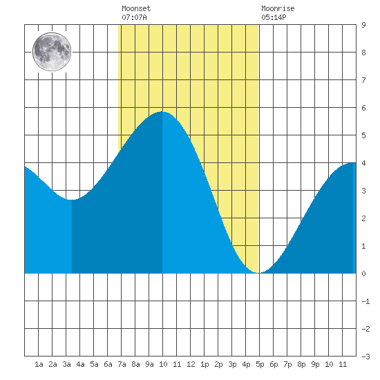 Elkhorn tide chart for Friday, November 19, 2021