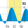 Entrance tide chart for Friday, January 31, 2025