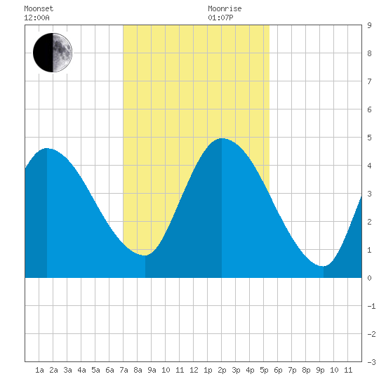 Entrance tide chart for Friday, November 28, 2025