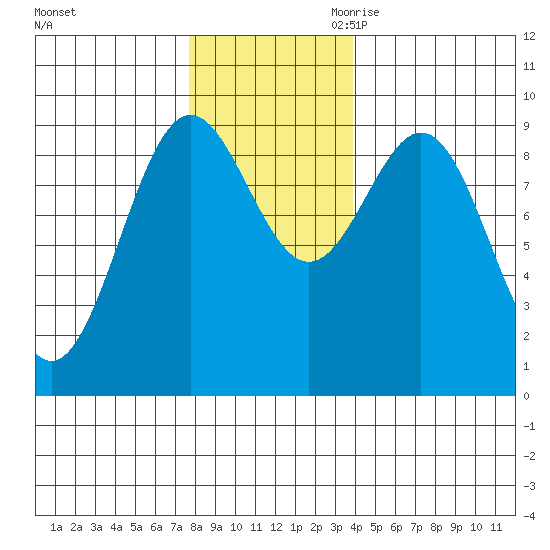 Falcon Arm tide chart for Friday, November 12, 2021