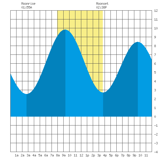 Falcon Arm tide chart for Saturday, November 19, 2022