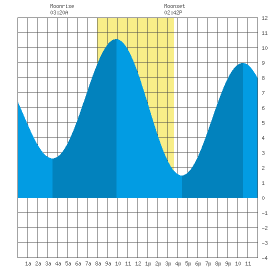 Falcon Arm tide chart for Sunday, November 20, 2022