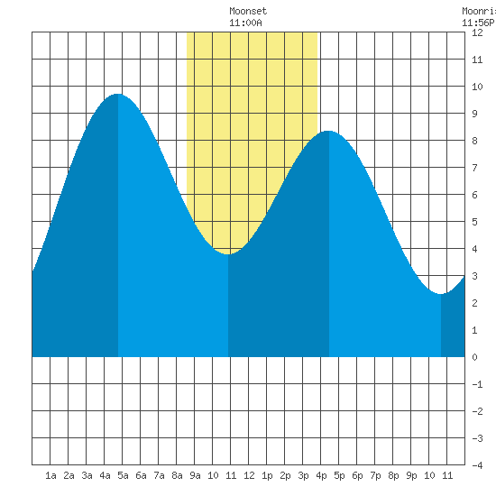 Falcon Arm tide chart for Friday, January 13, 2023