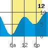 Falcon Arm tide chart for Saturday, August 12, 2023