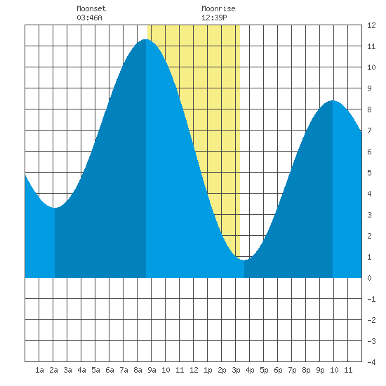 Falcon Arm tide chart for Friday, December 22, 2023