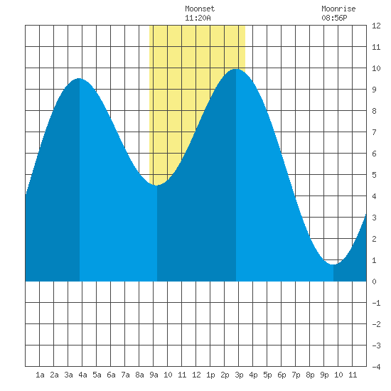 Falcon Arm tide chart for Sunday, December 31, 2023