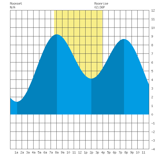 Falcon Arm tide chart for Sunday, November 10, 2024