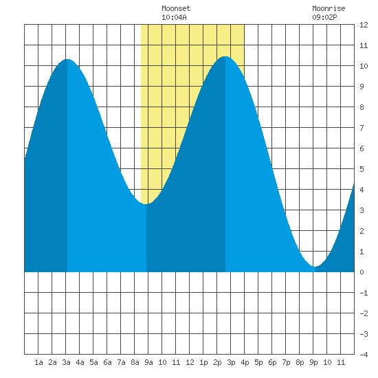 Falcon Arm tide chart for Friday, January 17, 2025