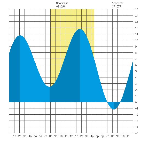 Falcon Arm tide chart for Friday, January 31, 2025