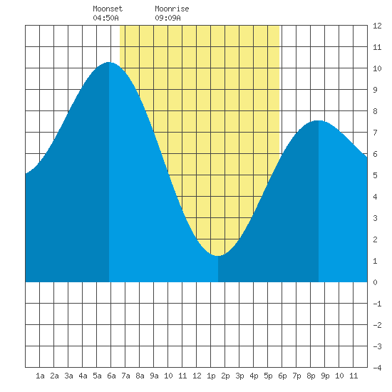 Falcon Arm tide chart for Friday, March 7, 2025