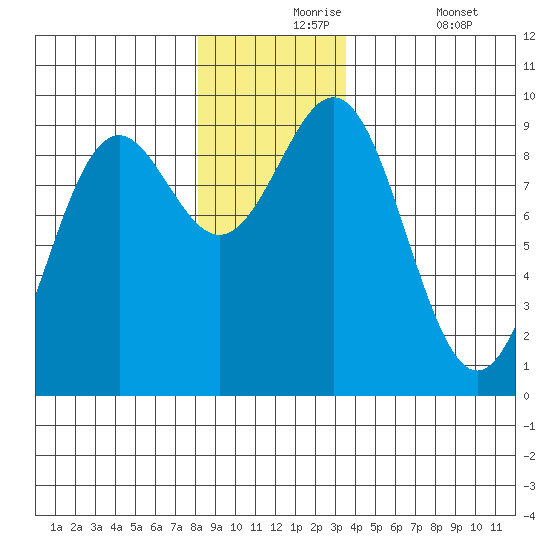 Falcon Arm tide chart for Tuesday, November 25, 2025