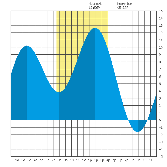 Falcon Arm tide chart for Saturday, November 8, 2025