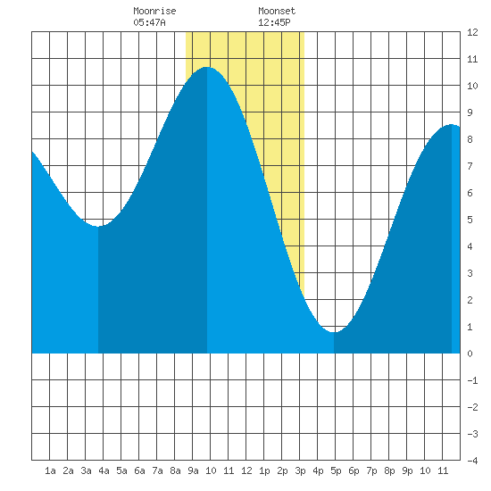 Falcon Arm tide chart for Tuesday, December 16, 2025