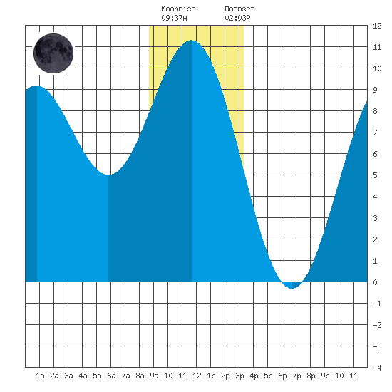 Falcon Arm tide chart for Friday, December 19, 2025
