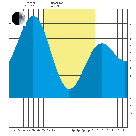 Falcon Arm tide chart for Tuesday, February 24, 2026