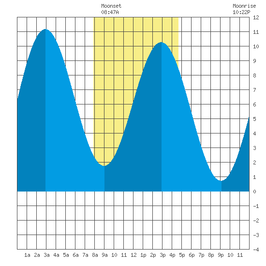 Falcon Arm tide chart for Thursday, February 5, 2026