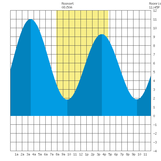 Falcon Arm tide chart for Friday, February 6, 2026
