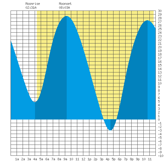 Fire Island tide chart for Friday, June 17, 2022