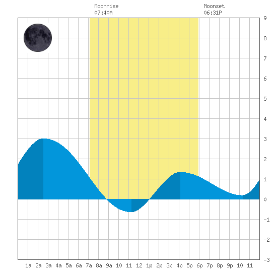 Flamingo tide chart for Wednesday, January 13, 2021