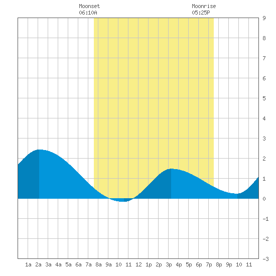 Flamingo tide chart for Tuesday, March 11, 2025