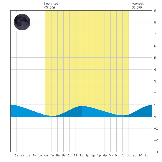 Flat Creek tide chart for Sunday, August 4, 2024