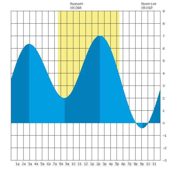 Florence tide chart for Sunday, January 31, 2021