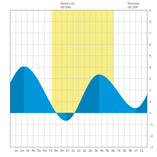 Florida Power tide chart for Friday, January 31, 2025