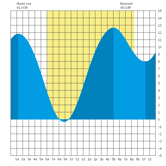 Fox Island tide chart for Friday, August 11, 2023