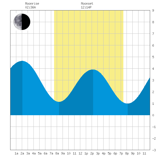 Folly Beach tide chart for Wednesday, March 11, 2026