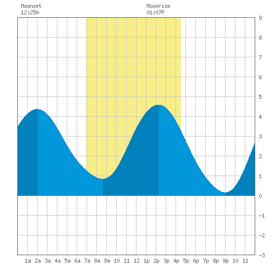 Verrazzano-Narrows Bridge tide chart for Saturday, November 29, 2025