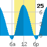 Fort McAllister tide chart for Wednesday, January 25, 2023