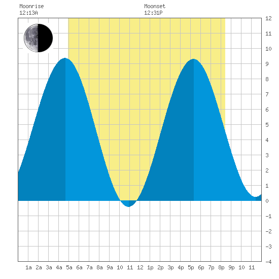 Popham Beach tide chart for Friday, June 28, 2024