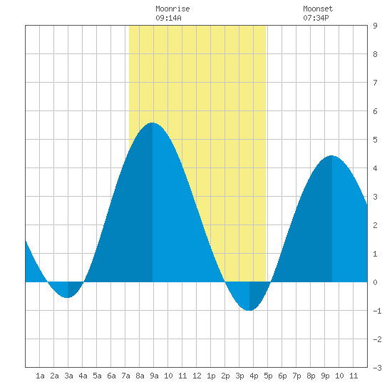Fort Wadsworth tide chart for Saturday, January 13, 2024