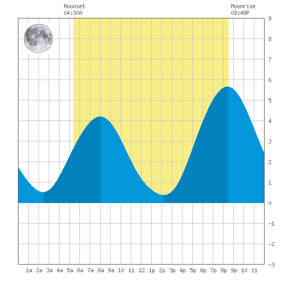 Fort Wadsworth tide chart for Friday, June 21, 2024