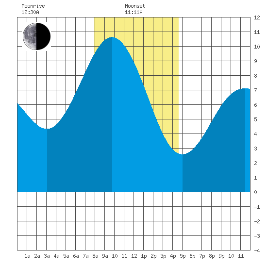 Foulweather Bluff tide chart for Saturday, January 10, 2026
