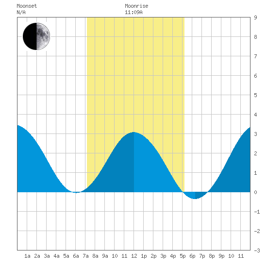 Duck tide chart for Wednesday, January 17, 2024