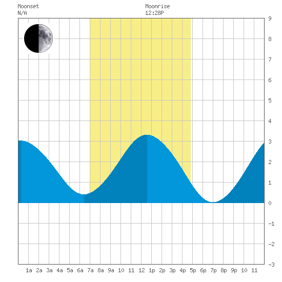 Duck tide chart for Sunday, December 8, 2024
