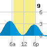 Duck tide chart for Sunday, February 9, 2025